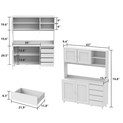 Sideboard Wine Cabinet Tea Cabinet Kitchen Cupboard Buffets Sideboards