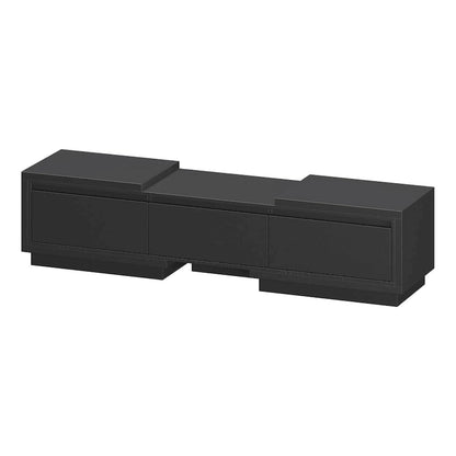 Extendable TV Stand Storage Media Console Modern Entertainment Center
