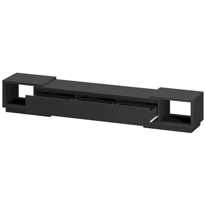 Extendable TV Stand Storage Media Console Modern Entertainment Center