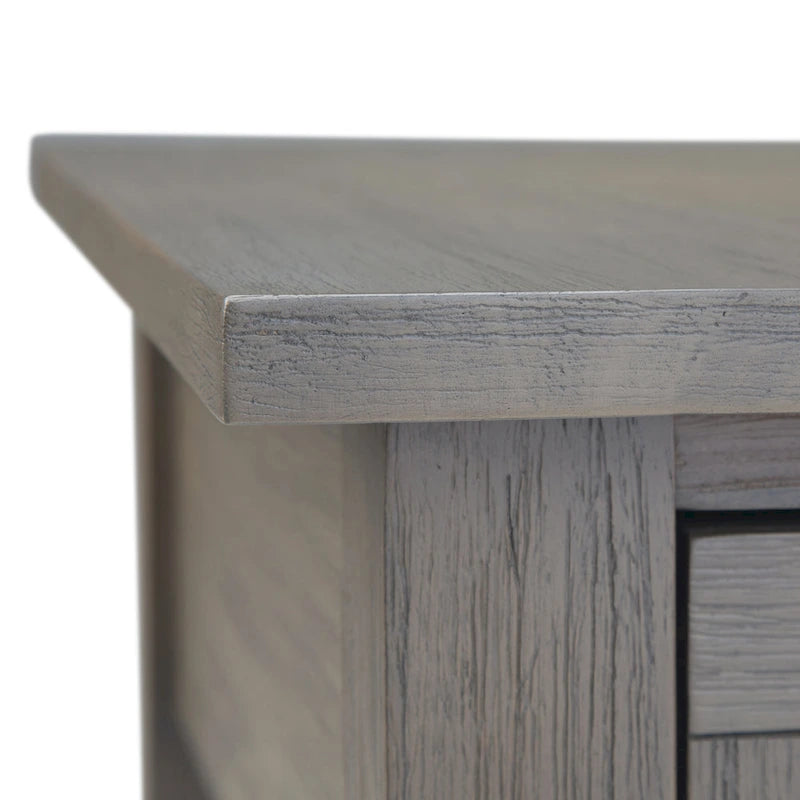 WYNDENHALL Garret SOLID ACACIA WOOD 14 inch Wide Rectangle Rustic Narrow Side Table - 14 W x 24 D x 20 H