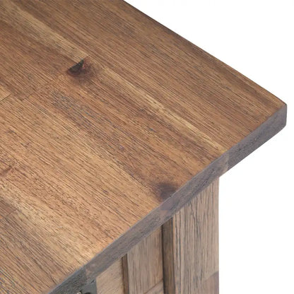 WYNDENHALL Garret SOLID ACACIA WOOD 14 inch Wide Rectangle Rustic Narrow Side Table - 14 W x 24 D x 20 H