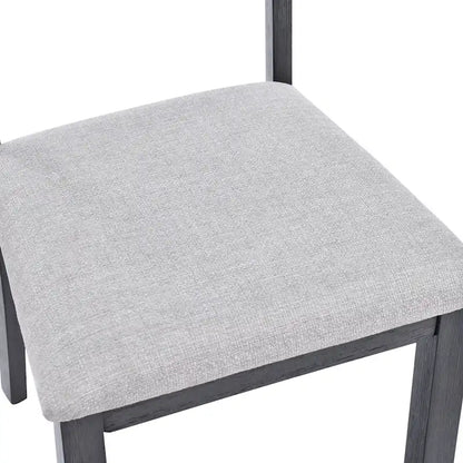 Slat Back Wood Dining Chairs Set of 4