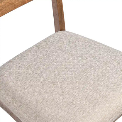 Slat Back Wood Dining Chairs Set of 4