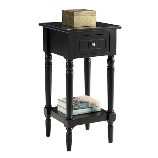 Convenience Concepts French Country Khloe 1 Drawer Accent Table with Shelf