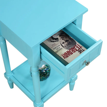 Convenience Concepts French Country Khloe 1 Drawer Accent Table with Shelf