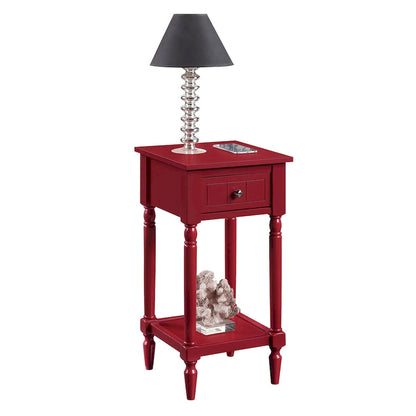 Convenience Concepts French Country Khloe 1 Drawer Accent Table with Shelf