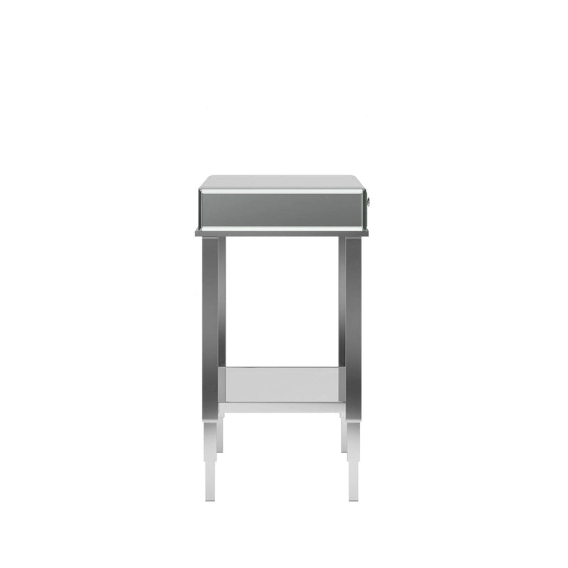 Camille Mirrored TV Stand Console Table with Drawer by iNSPIRE Q Bold