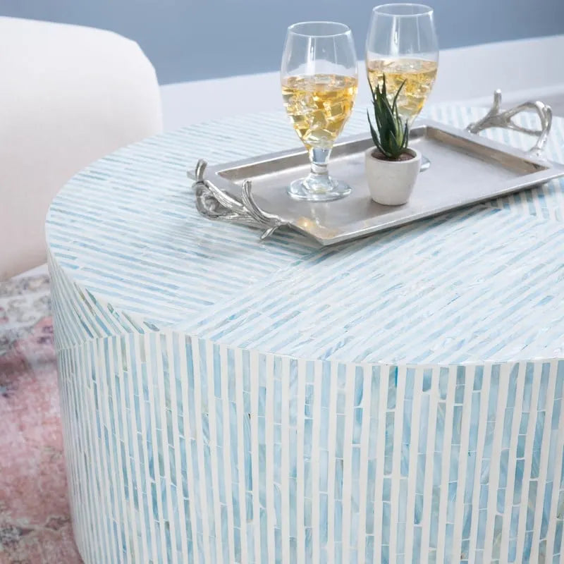 Capiz Mosaic Coffee Table