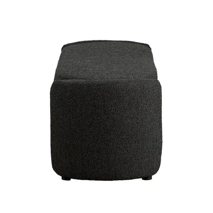 DH BASIC Pressice Contemporary Boucle Storage Bench for Bedroom Entryway by Denhour