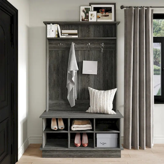 CraftPorch Modern and Contemporary Hall Tree with Storage