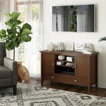 WYNDENHALL Norfolk Transitional TV Media Stand For TVs up to 50 inches