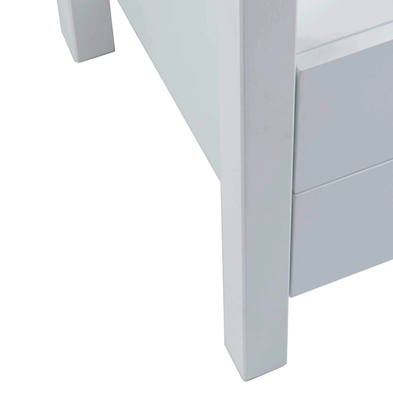 Painted Solid Acacia Wood Storage End Table by East at Main