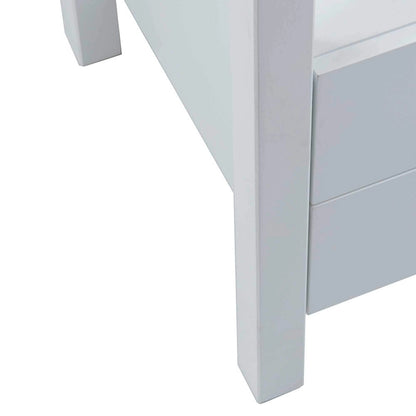 Painted Solid Acacia Wood Storage End Table by East at Main