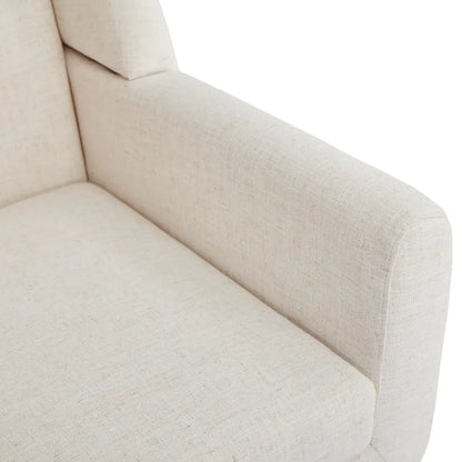 HUIMO Fabric Arm Chair Accent Chair and Ottoman Set Grey/ Beige/ Blue/ Dark Teal
