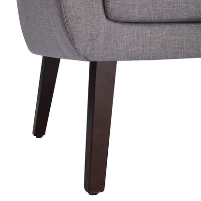 HUIMO Fabric Arm Chair Accent Chair and Ottoman Set Grey/ Beige/ Blue/ Dark Teal