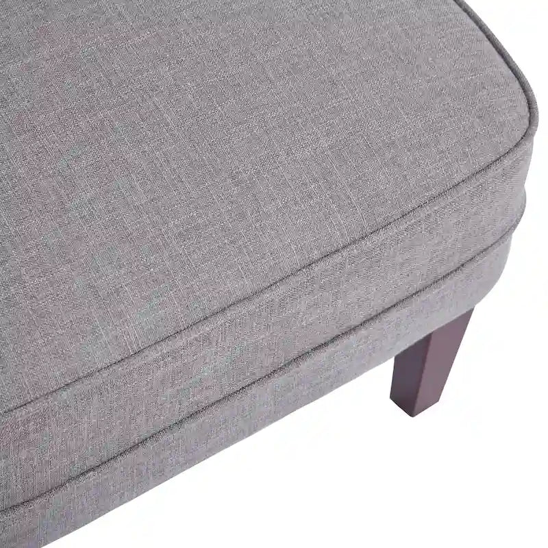 HUIMO Fabric Arm Chair Accent Chair and Ottoman Set Grey/ Beige/ Blue/ Dark Teal