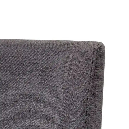 Space Savers Dining Chairs Set Walnut and Linen Upholstery 2 Piece - Various Colors