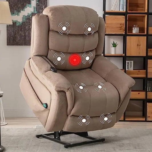 Lay flat recliner Power Lift Recliner Chair for Elderly with Massage and Heat