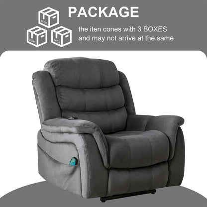Lay flat recliner Power Lift Recliner Chair for Elderly with Massage and Heat