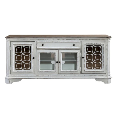 Magnolia Manor Mirrored Entertainment TV Stand - 2 Finishes