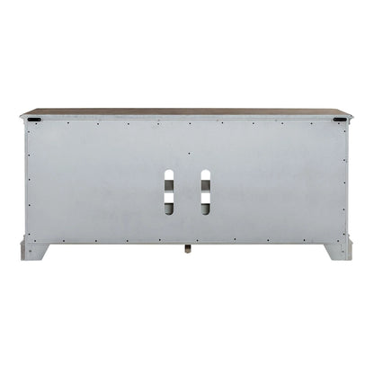 Magnolia Manor Mirrored Entertainment TV Stand - 2 Finishes