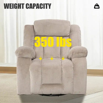 Rocker and Swivel Upholstered Recliner