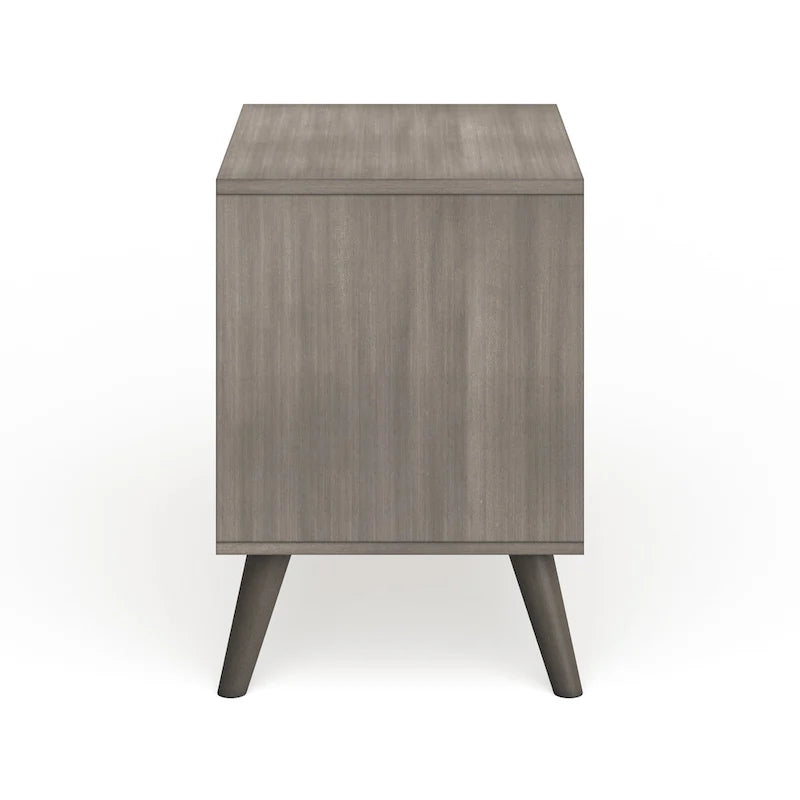 Bodo Mid-century Modern Wood 2-Drawer Nightstand by Carson Carrington