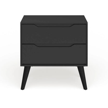 Bodo Mid-century Modern Wood 2-Drawer Nightstand by Carson Carrington