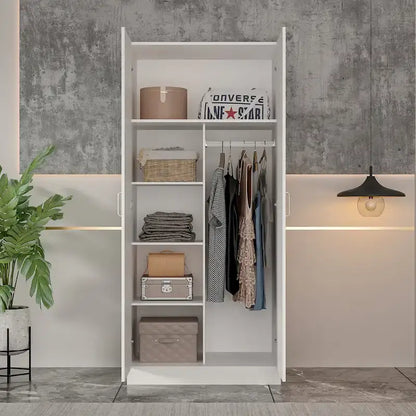 5-Tier Amoires Wardrobe Cabinet With 2 Doors