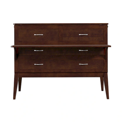 Northampton Full Murphy Bed Desk in Walnut