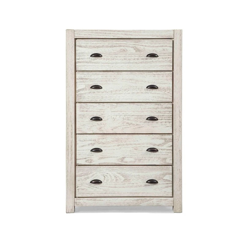 Grain Wood Furniture Montauk 5-drawer Solid Wood Chest