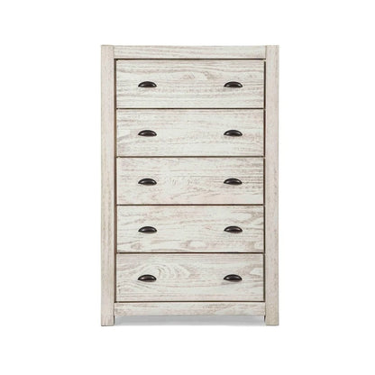 Grain Wood Furniture Montauk 5-drawer Solid Wood Chest