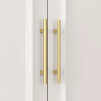 74.8H Large Modular Wardrobe Cloest Armoire Cabinet Glass Door