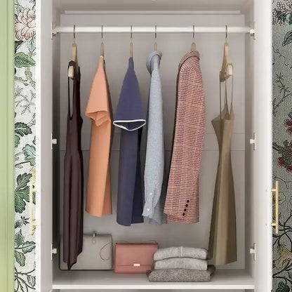 74.8H Large Modular Wardrobe Cloest Armoire Cabinet Glass Door