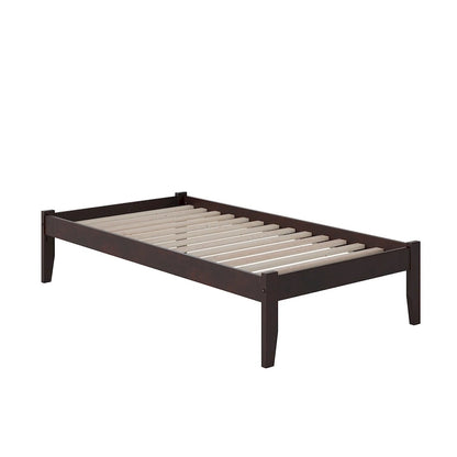 Concord Twin XL Platform Bed in Espresso