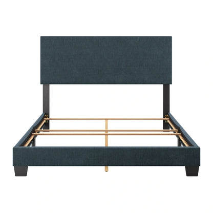 Nova Upholstered Modern Queen Bed, Box Spring Required