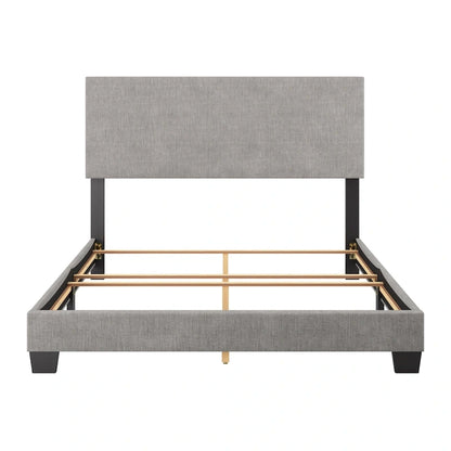 Nova Upholstered Modern Queen Bed, Box Spring Required