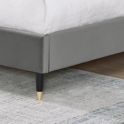 Roundhill Furniture Rozitta Upholstered Wingback Platform Bed