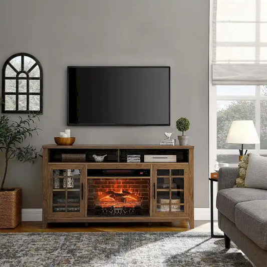 TV Stand for TVs up to 55 with Electric Fireplace