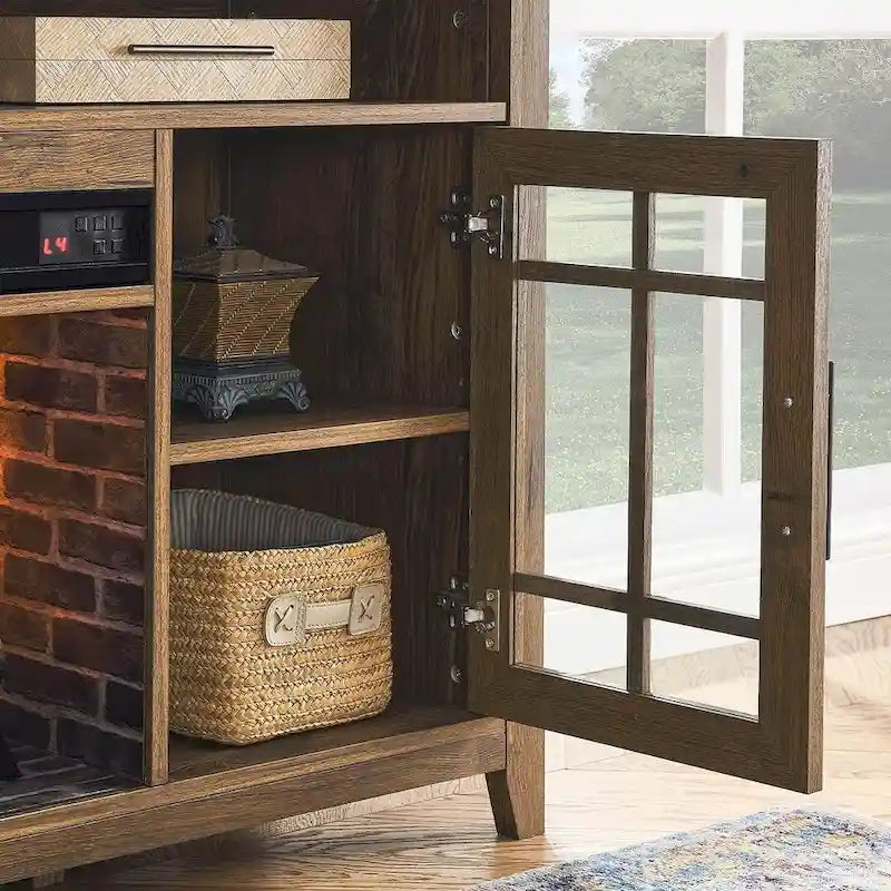 TV Stand for TVs up to 55 with Electric Fireplace