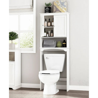 Spirich-Bathroom Shelf Storage Cabinet Over the Toilet with door