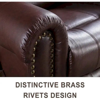 Breathable Rivet Power Lift Recliner Chair with Massage,Heat and USB Port