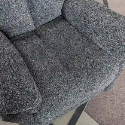 Swivel Rocker Fabric Recliner Chair Manual Reclining Sofa Set of two