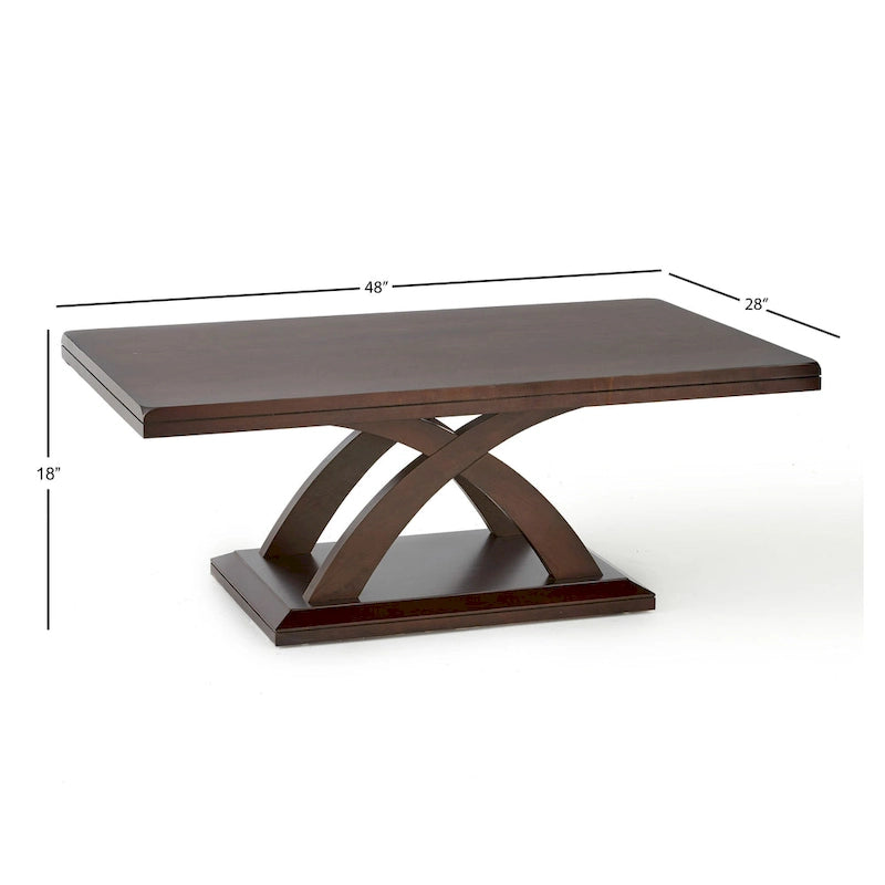 Steve Silver Avellino Modern Espresso Wood 3-Piece Occasional Set