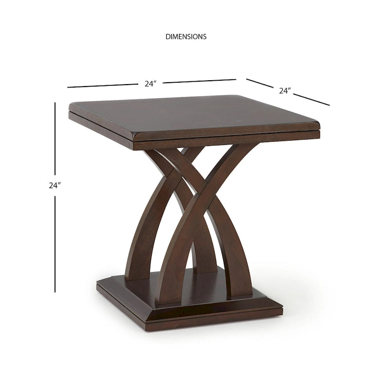 Steve Silver Avellino Modern Espresso Wood 3-Piece Occasional Set