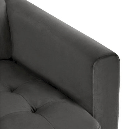 CosmoLiving by Cosmopolitan Strummer Velvet Reversible Sectional Sofa