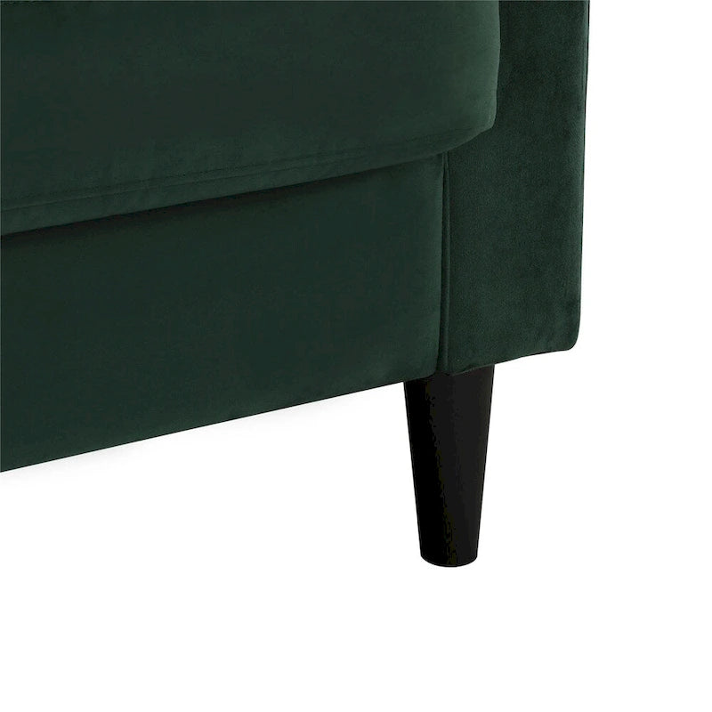 CosmoLiving by Cosmopolitan Strummer Velvet Reversible Sectional Sofa