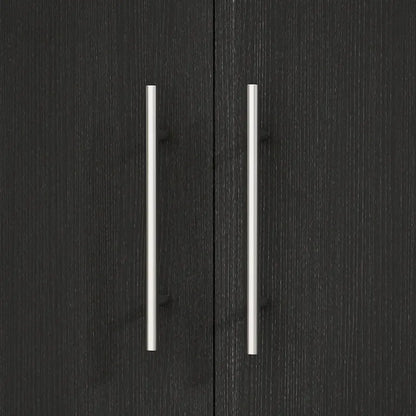 31.5W x 66.9H Wardrobe Armoire Cloest with Drawer In Black,White