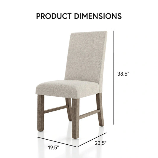 Jusk Rustic Grey Wood 5-Piece Dining Table Set by Furniture of America