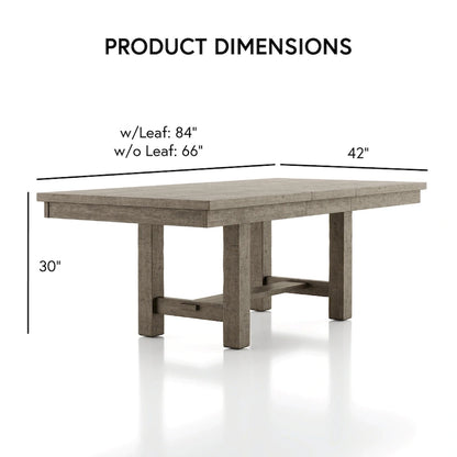 Jusk Rustic Grey Wood 5-Piece Dining Table Set by Furniture of America